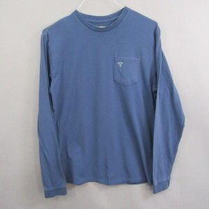Birddogs Mens Long Sleeve Shirt L Blue Pocket Tee Pullover Crewneck Logo